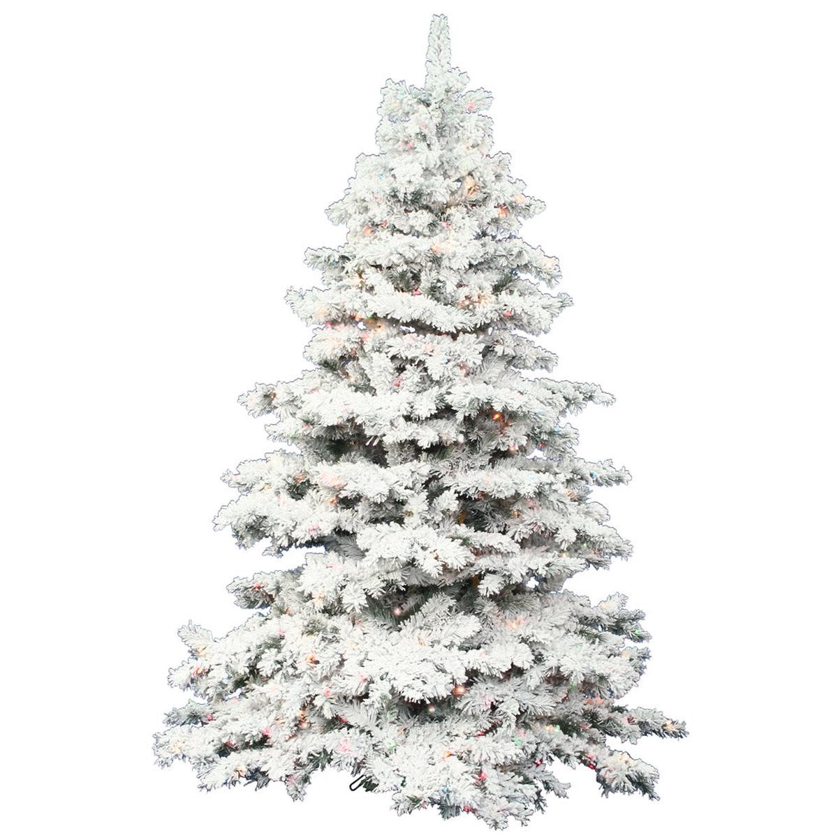 Vickerman 6.5ft. Alaskan Pine Artificial Christmas Tree Multi-Colored LED lights