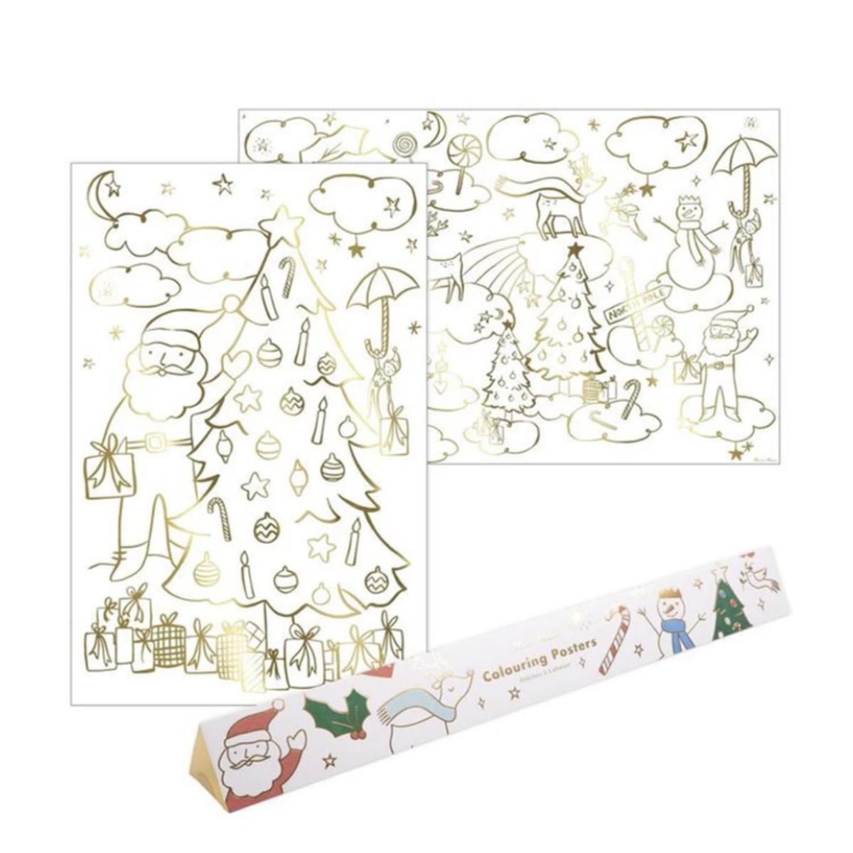 Christmas Coloring Posters