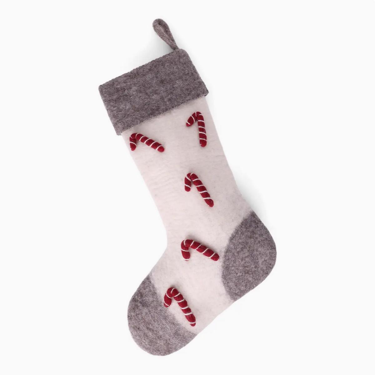 Stocking with Candy Canes